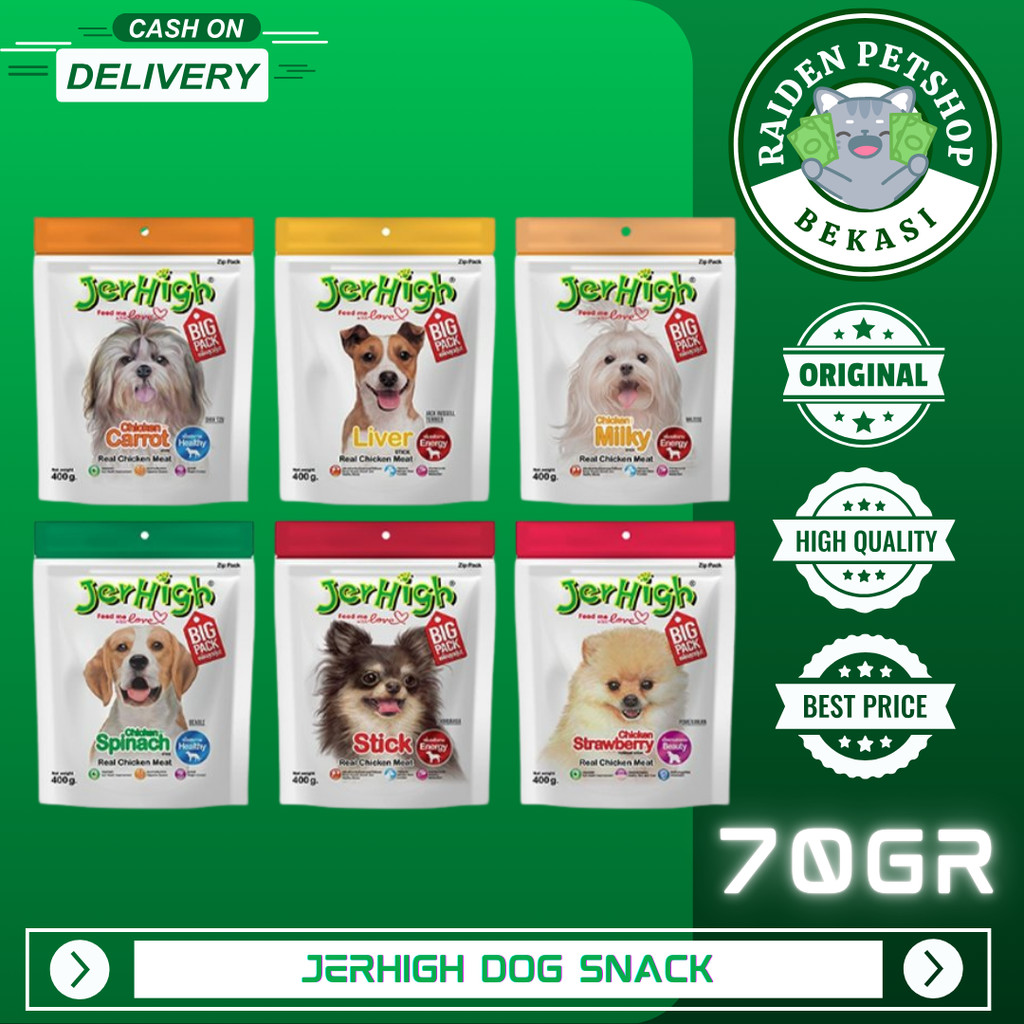 JERHIGH Dog Snack / Cemilan Treats Anjing / Jerhigh Stick Snack Anjing