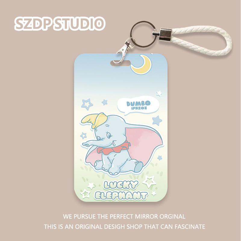 

ID CARD Penutup Pelindung Gantungan Kunci All-in-one Lucu Kawaii Pola Gajah Lucu Penutup Pelindung Kartu Bank Kartun Korea Penutup Pelindung Kartu ID Kartu Bus