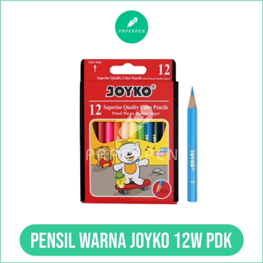 

[S_ATK] Pencil Warna / Pensil Warna Joyko 12 Warna Pendek