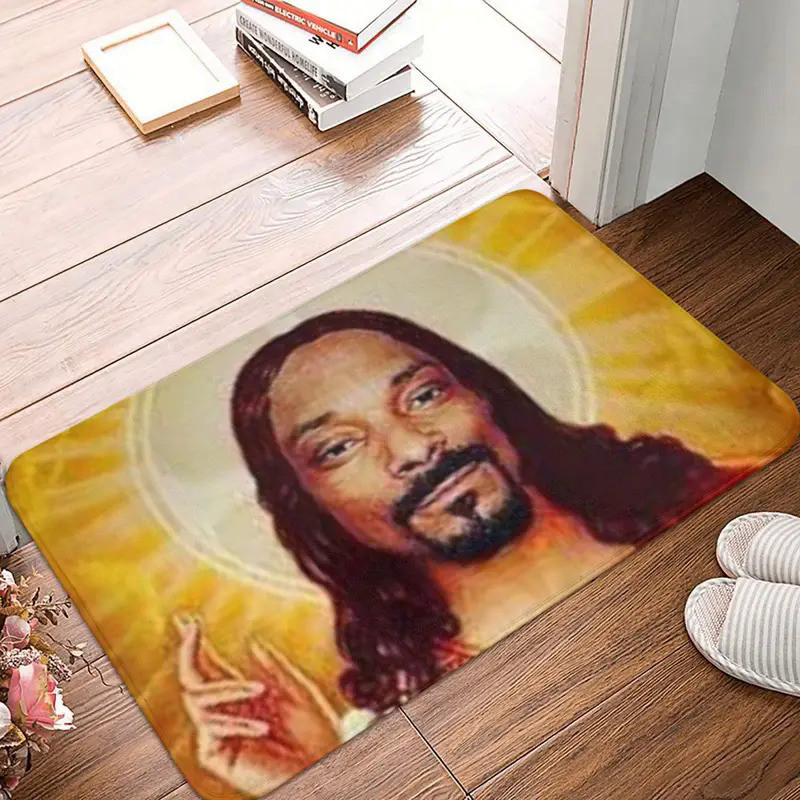Keset Kamar Mandi Snoop Dogg Goes keset Anti licin keset lantai karpet penyerap untuk pintu masuk da