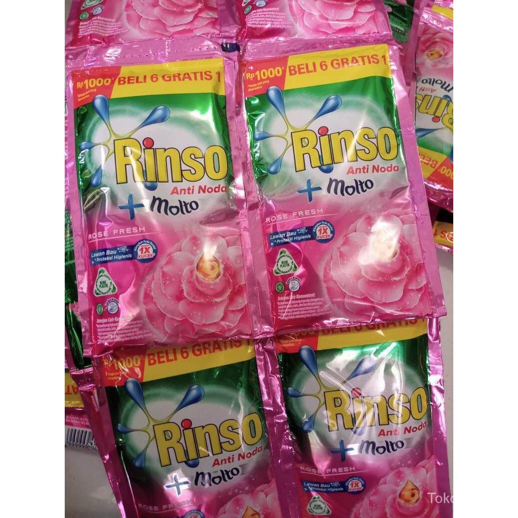 

Rinso Liquid cair molto 38 ml eceran 1000 (12 pcs)