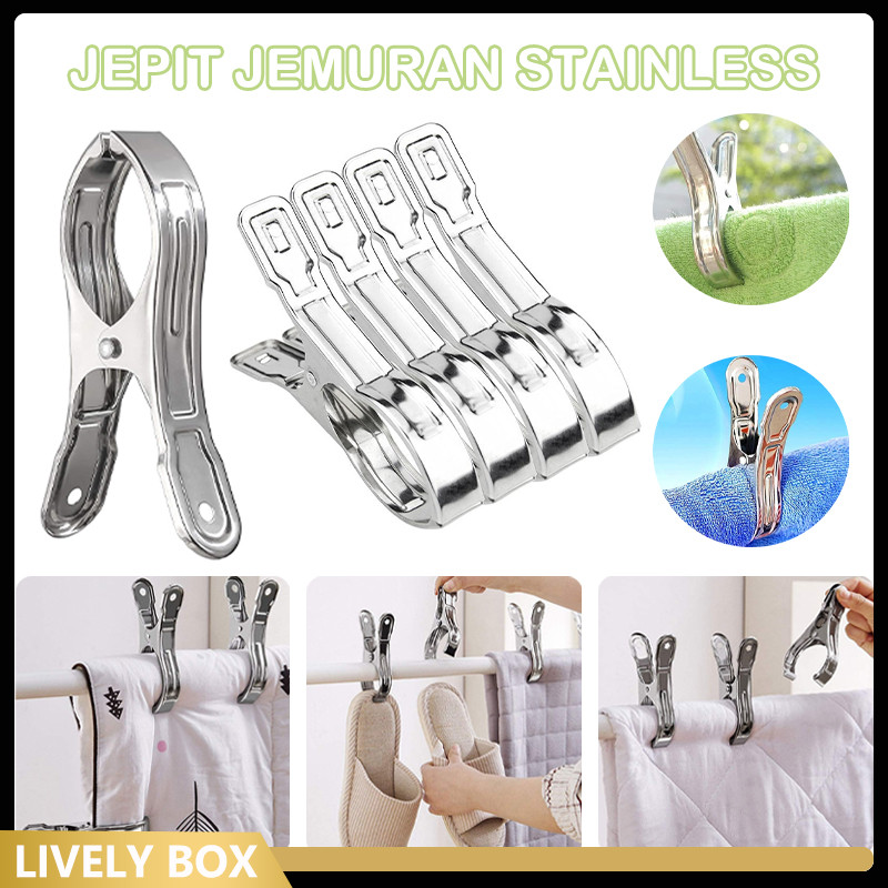 Jepitan Jemuran Baju Stainless/Jepitan Jemuran Stainless Steel Baju Baju Sprei Handuk Jepitan