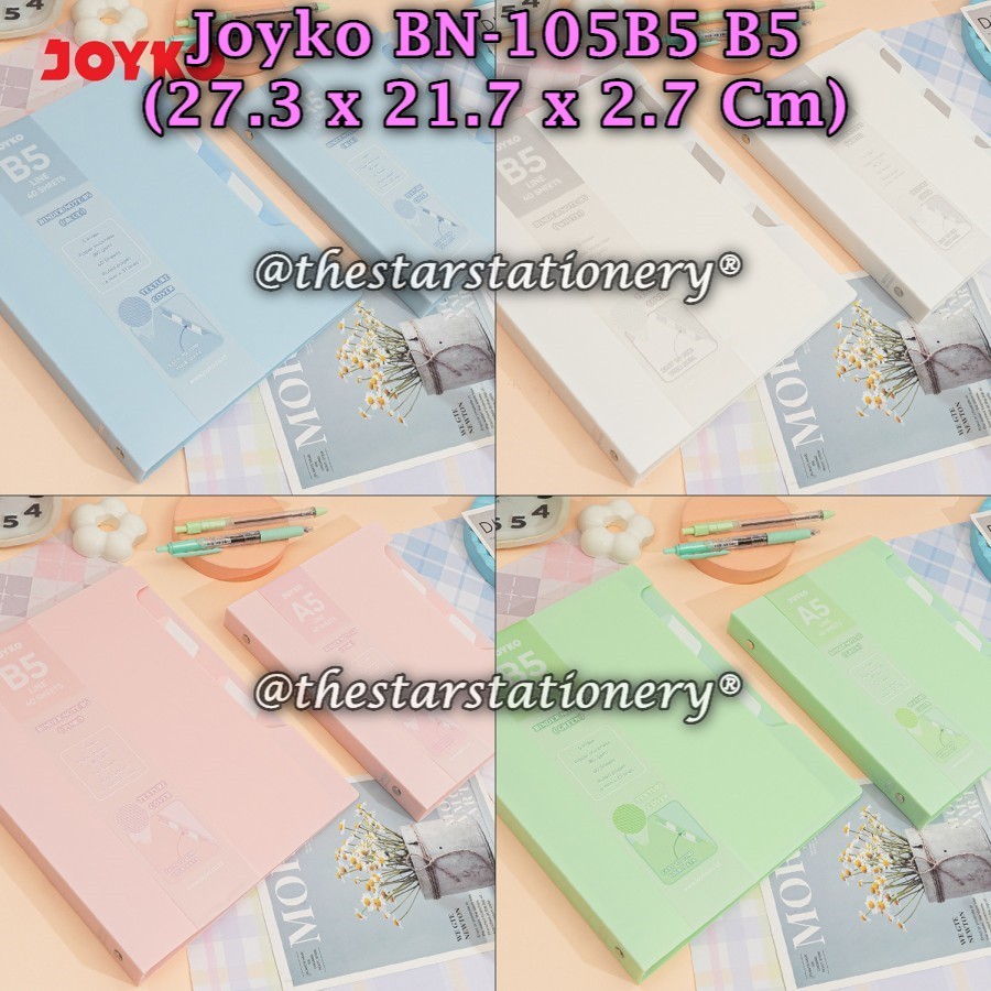

(1 Biji) GROSIR Map Binder JOYKO BN-105B5 B5 27.3 x 21.7 x 2.7 Cm / Binder Note Joyko BN-105 B5