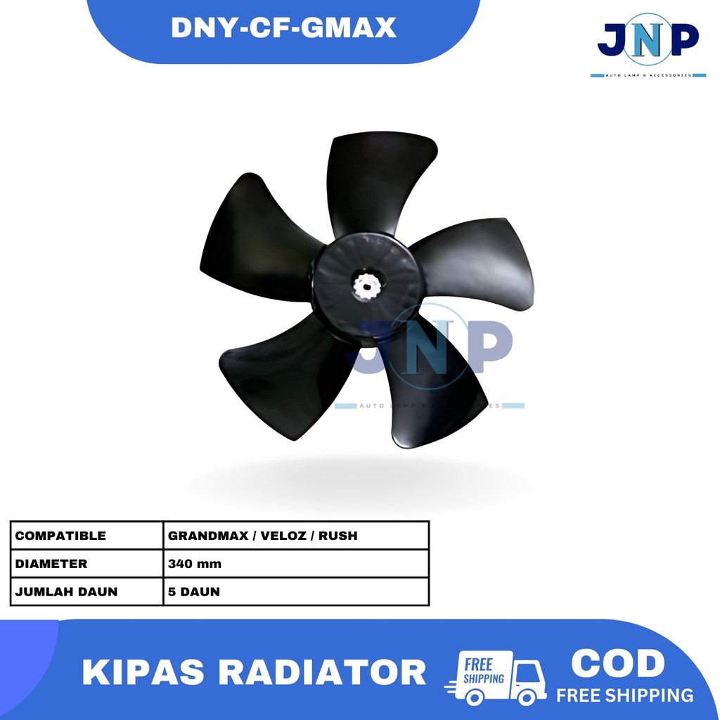 FAN BLADE / KIPAS RADIATOR MOBIL GRAND MAX / VELOZ / RUSH / TERIOS / ALL NEW AVANZA / ALL NEW XENIA 