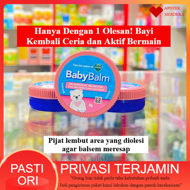 Vicks Baby Balsam / Rub, Untuk Bayi Pilek dan Batuk Balm | Balsem Bayi