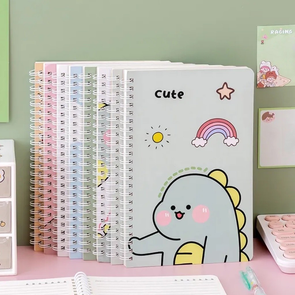

TrendyStuff.id Buku Catatan Notebook A5 Isi 60 Lembar Buku Diary Aesthetic Motif Kartun Gaya Retro Buku Tulis Garis A5 Spiral Murah S105