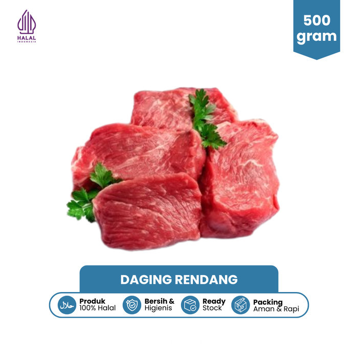 

Daging Rendang Premium 500 gram Beku Frozen Kualitas Premium Indofishmart