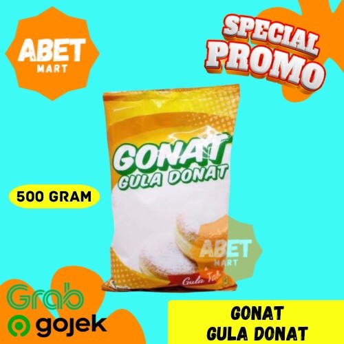 

Gonat Gula Donat 500Gr - 500 Gr 1/2kg Gula Halus Donut Icing Sugar Dingin Tabur Putih Pak Pcs Dus