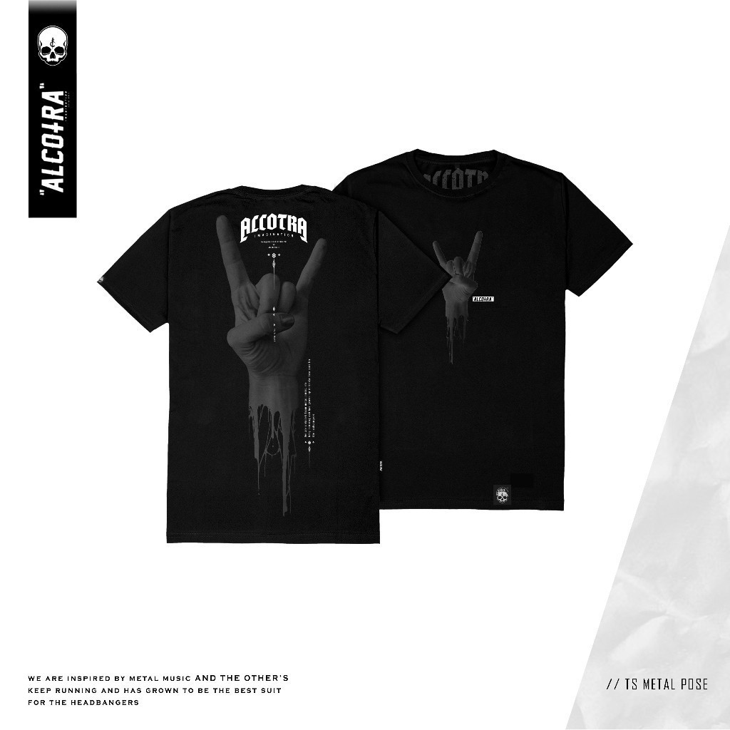 ALCOTRA BALI Original // METAL POSE // T-SHIRT METAL POSE ALCOTRA // KAOS ALCOTRA // ALCOTRA Officia