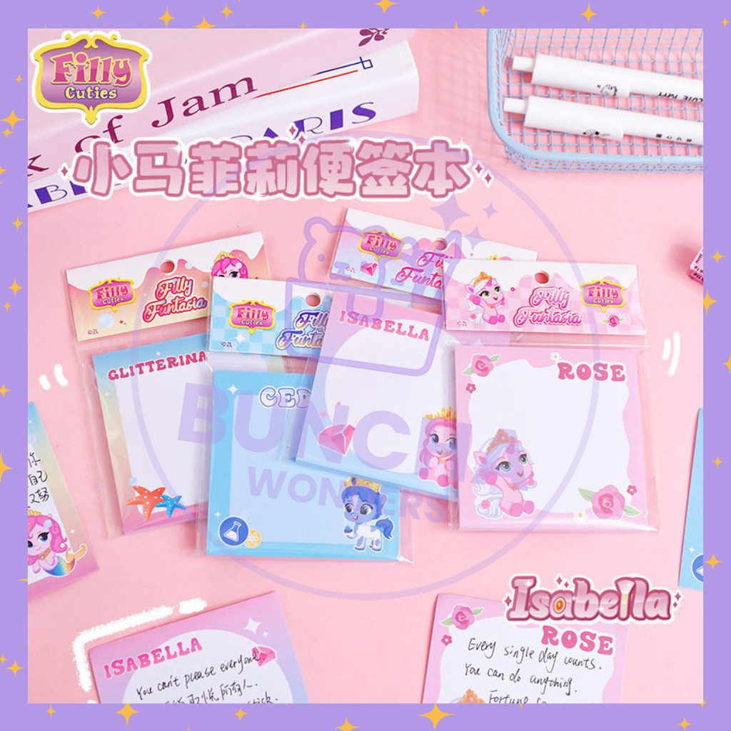 

BW - Sticky Notes Motif Binatang Kuda Pony Horse Catatan Memo Note Karakter Lucu Tempelan Kertas