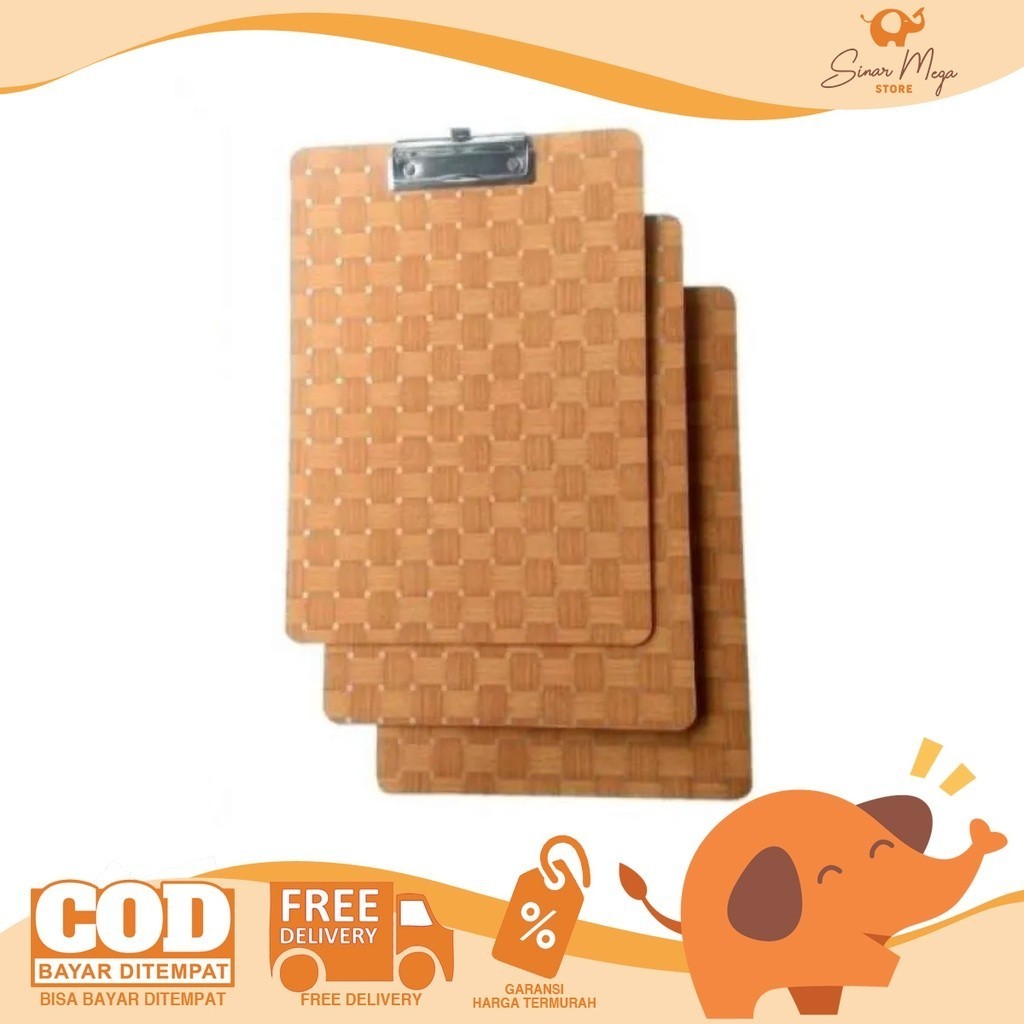 

Clip Board Kayu/ Clipboard Papan Dada Jalan Murah