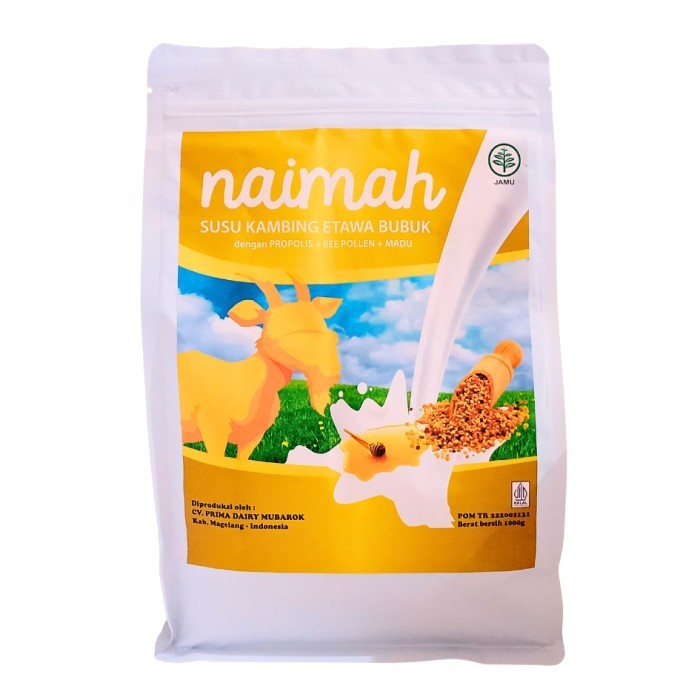 

Naima Naimah Susu Kambing Etawa Propolis Bee Pollen 1000 g gr gram