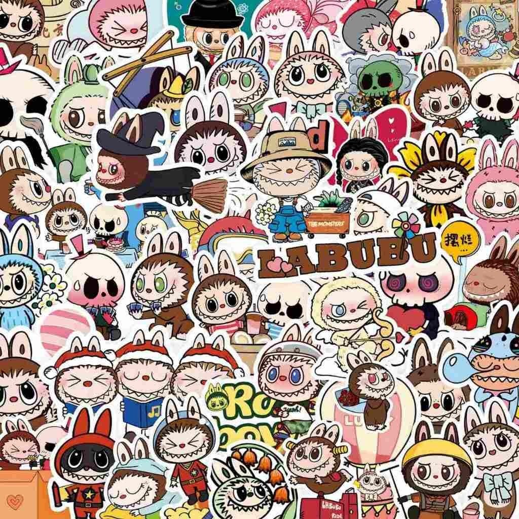 

Gift sticker Kirim Acak Cute LABUBU stickers Cartoon stickers labubu stickers Cute