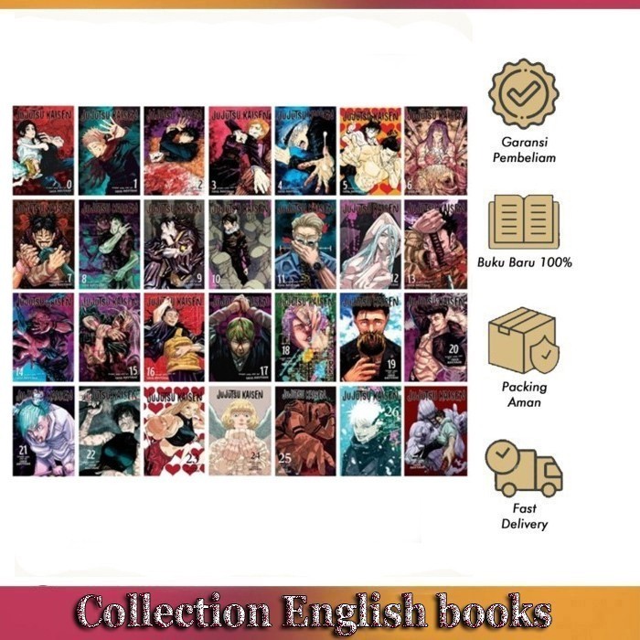 Komik Jujutsu Kaisen, Vol 0-28  (English)
