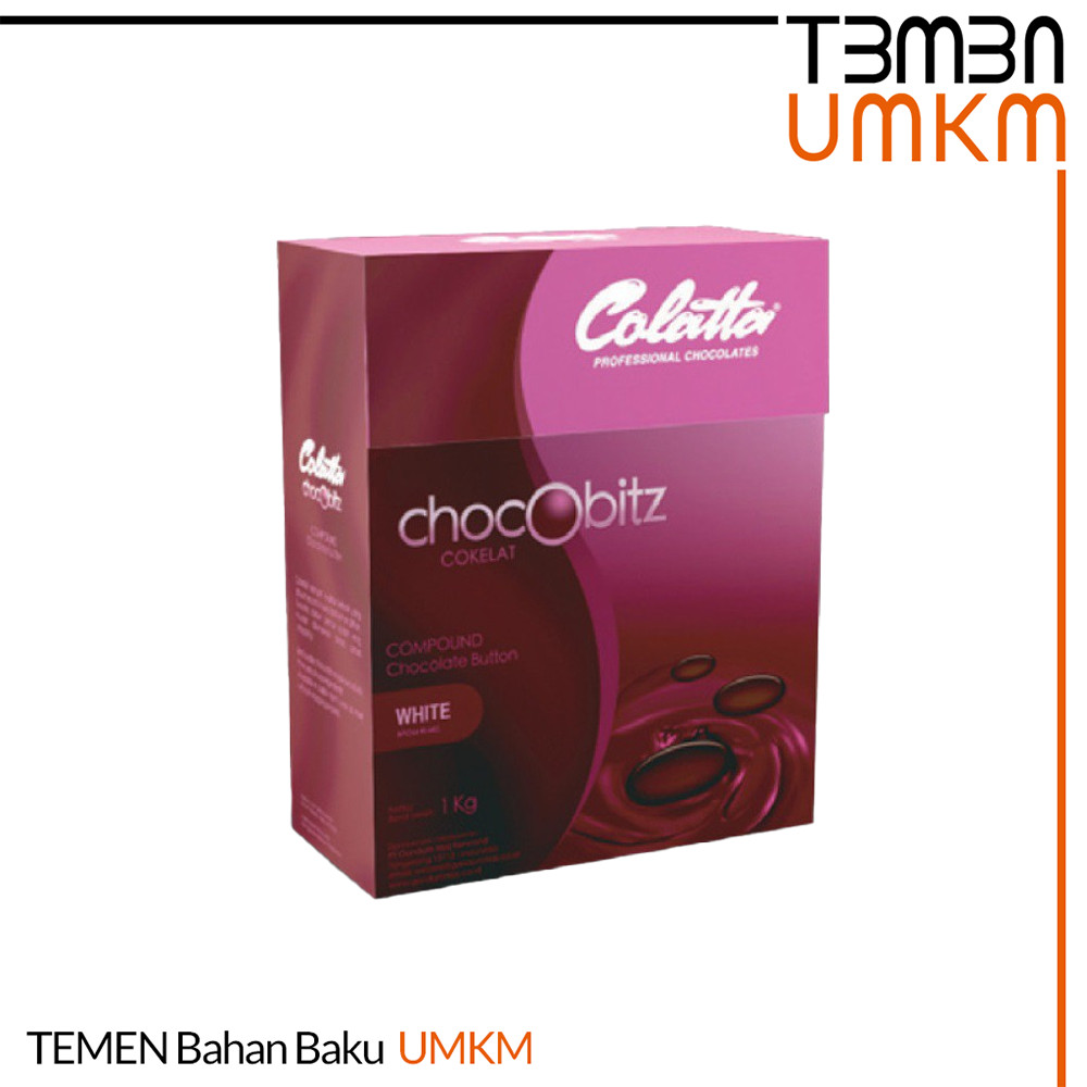 

Colatta Chocobitz Button Couverture White - Coklat Putih Berkualitas untuk Dekorasi & Olahan