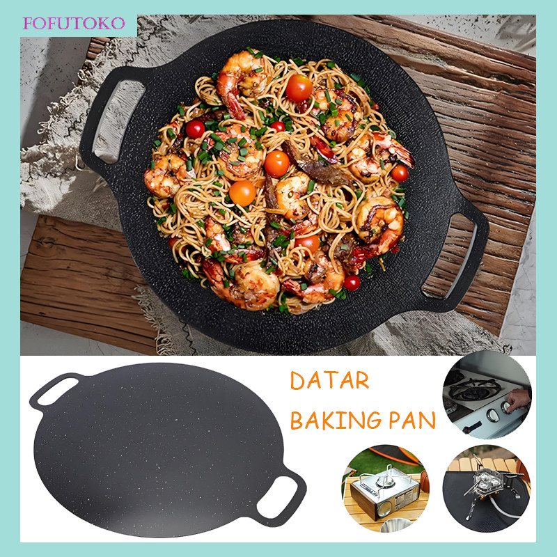 Alat Pemanggang / Datar Baking Pan/ BBQ Tempat / BBQ Piring Pemanggang Baja / Anti Lengket Tempat Pe