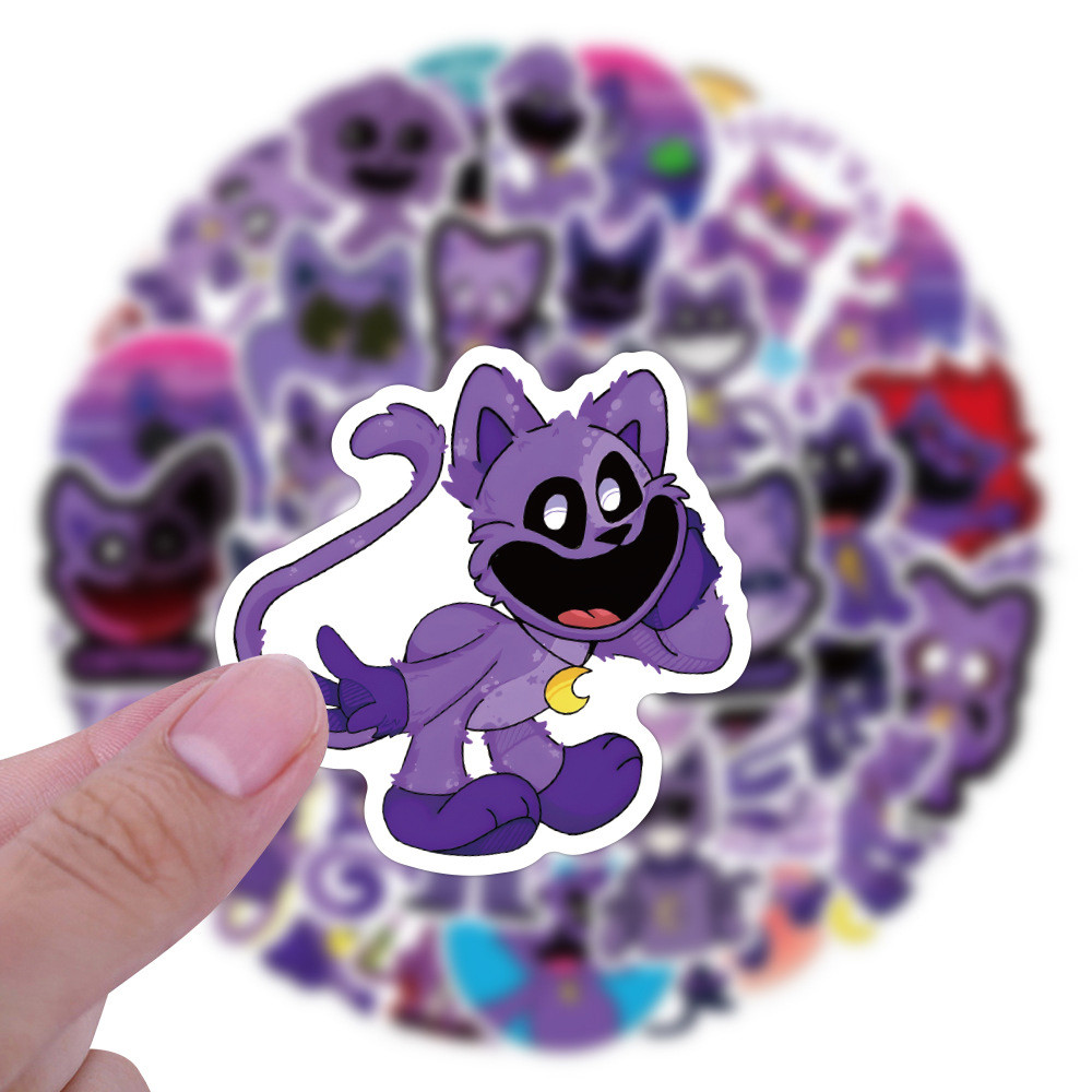 

10/30/55pcs Cute Smilling Critters CATNAP Cartoon Stickers Funny Graffiti Decals Kids Toy Water Bottle Phone Laptop Sticker Pack