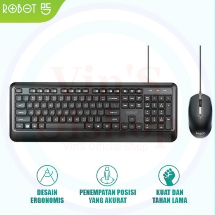 Keyboard + Mouse Kabel Robot KM2600 /Keyboard Mouse Combo Robot KM2600