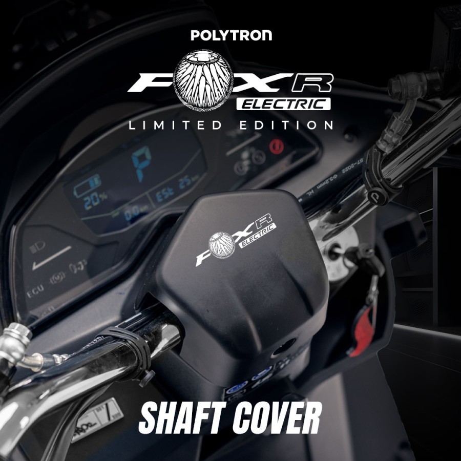 SUBSIDI POLYTRON Fox-R Limited Edition x Darbotz Sepeda Motor Listrik – OTR Jabodetabek - Black Red