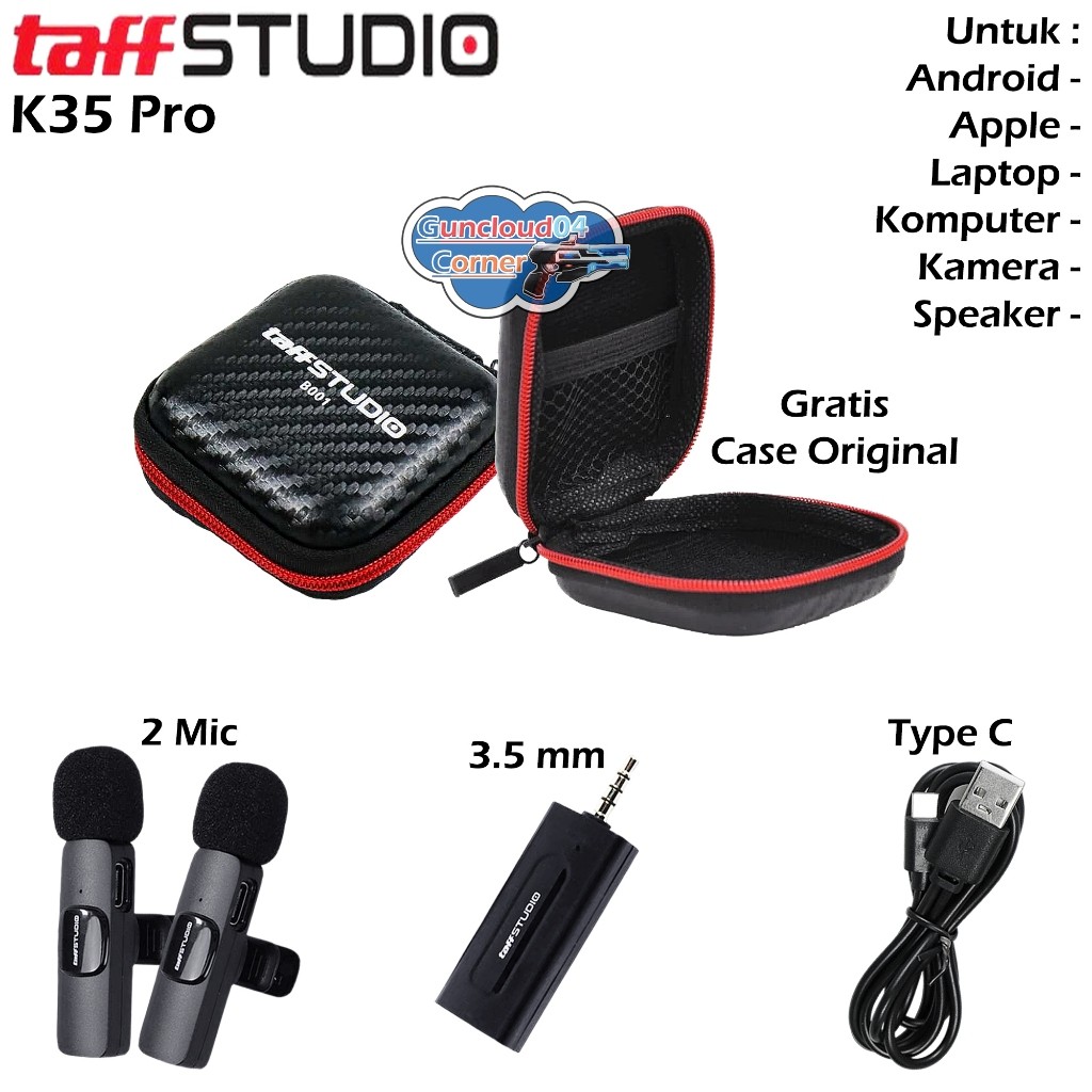 taffSTUDIO taffware All Series K35 Pro M9 E60 G10 HA85 HO86 ODR08 AY-49 Microphone Wireless Kabel Ca