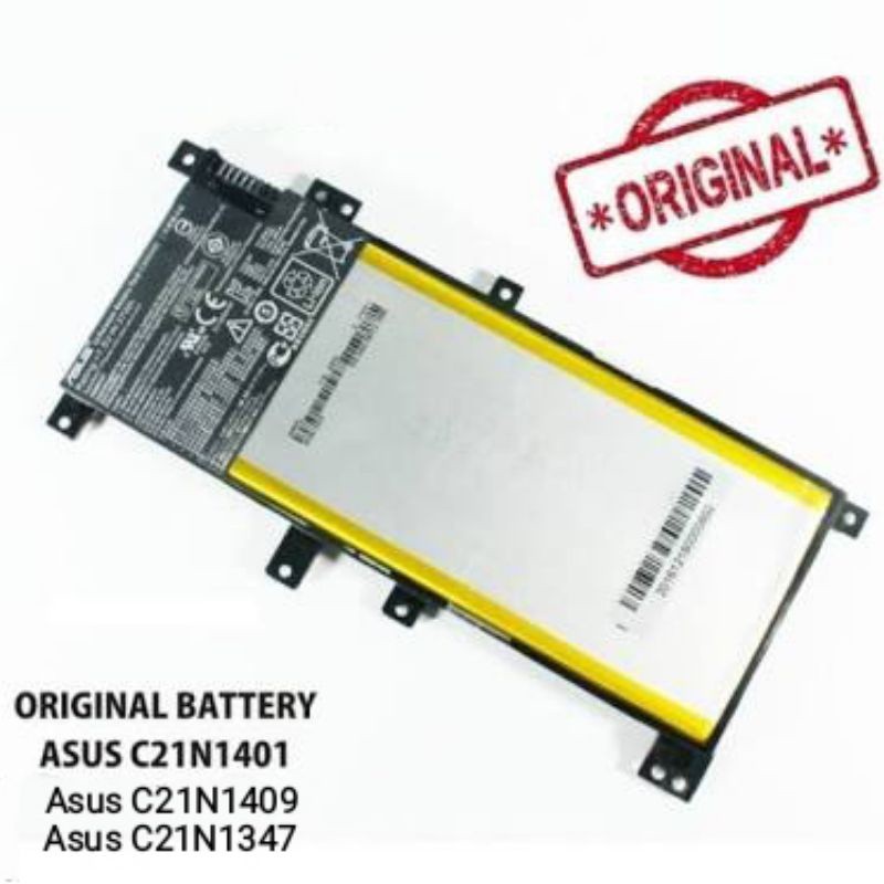 Baterai Laptop Asus A455 A455L A455LD A455LF X455 X455L  X455LA X455LD X454W X454Y X454YA C21N1401 C