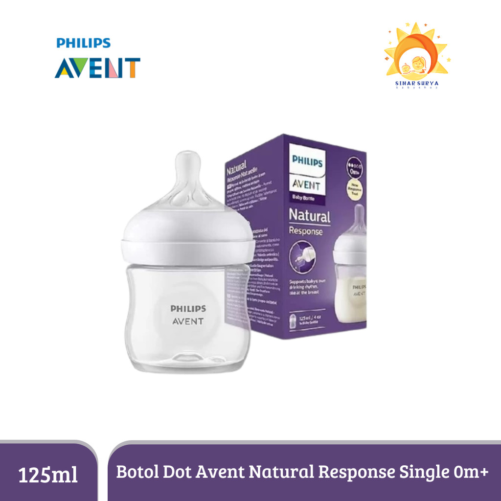 PHILIPS AVENT NATURAL RESPONSE BOTTLE 125 ML - DOT BAYI ORI Single