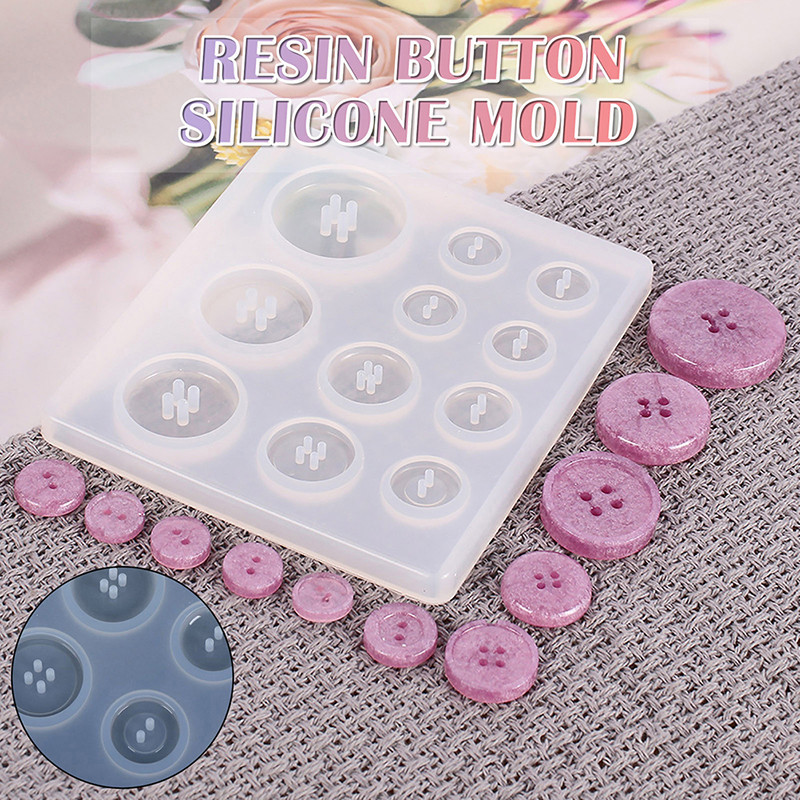 

1pc DIY Silicone Pendant Mold Making Jewelry For Resin Necklace Button Mould Craft 8x9cm