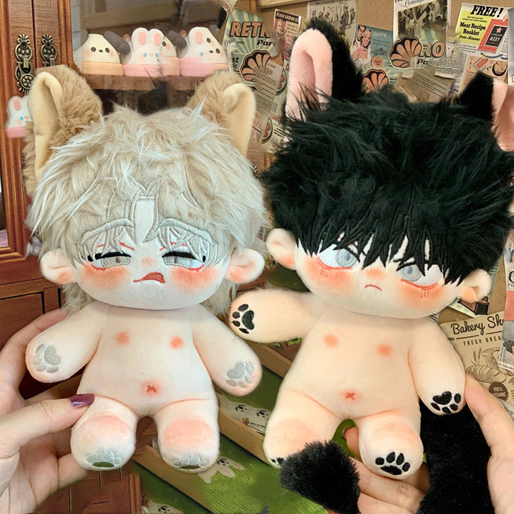 20cm Korean BL Manhwa Dolls Low Tide in Twilight Euihyun Taeju Plush Naked Doll Soy Cartoon Dolls To