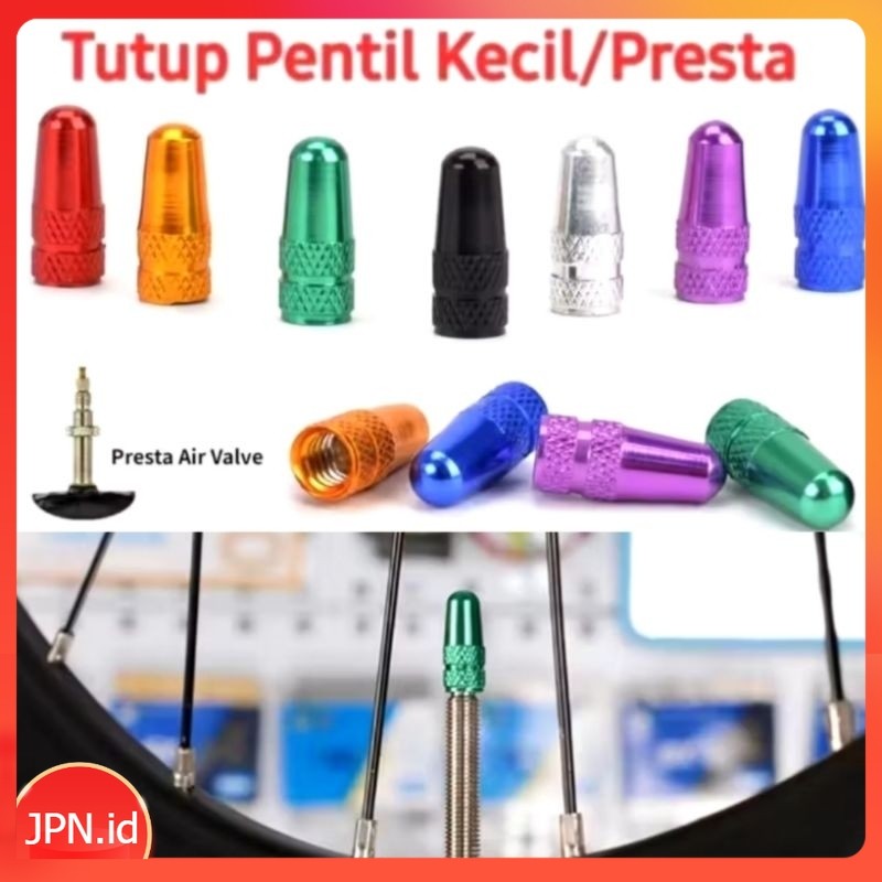 New Tutup Pentil Presta Ban Sepeda MTB Anti Debu Bahan Aluminium Alloy - JPN