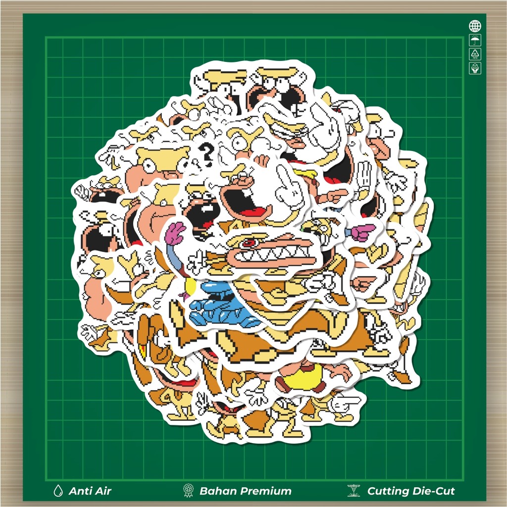 

HOT 50 PCS STIKER Stiker Pizza Tower V6 Stiker Fashion Cars Decal Dingin Kartu Album Custom Vinyl Anti Air- Sticker Aesthetic Buku Journal Koper Casing HP Tablet Laptop Helm Motor Botol Minum