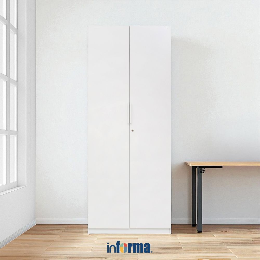 Informa Gions Lemari Arsip Kantor Metal Full Door - Putih File Cabinet Lemari Besi Kabinet Tempat Do