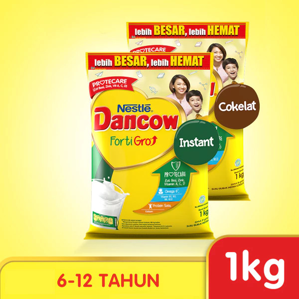 

Dancow FortiGro 1kg - Dancow Fortigro Susu Bubuk Usia Sekolah 1 kg exp lam