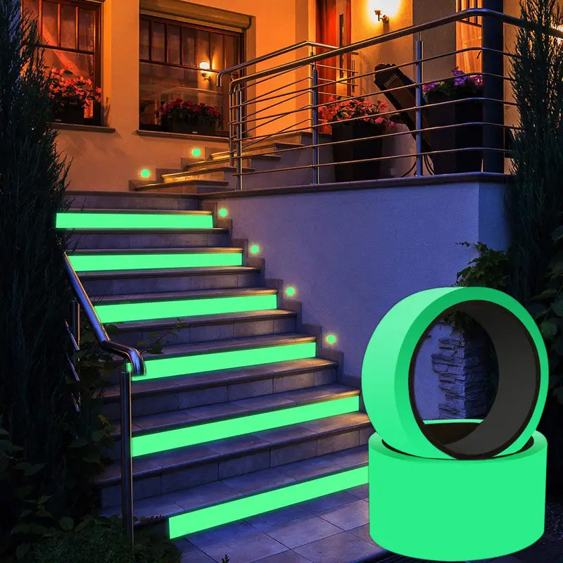 

Self-adhesive Luminous Safety Tape, DIY Decorative Glowing Tape, Stage Stair Safety Warning Tape Green Fluorescent Warning Tape
