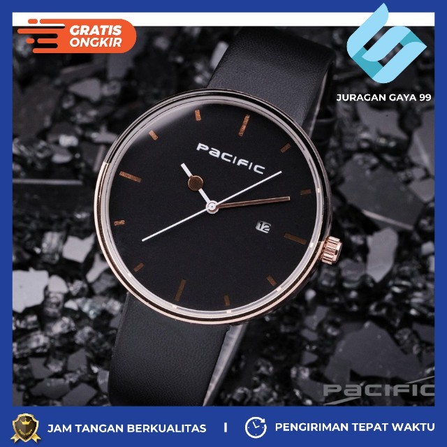 Jam Tangan Pria Fashion Pacific Original TW 8310 Tanggal Aktif - Bisa Bayar Ditempat - COD - Murah