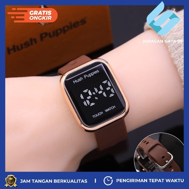 Jam Tangan Wanita Fashion Hush Puppies LS 6965 LED Touch Watch - Bisa Bayar Ditempat - COD - Murah