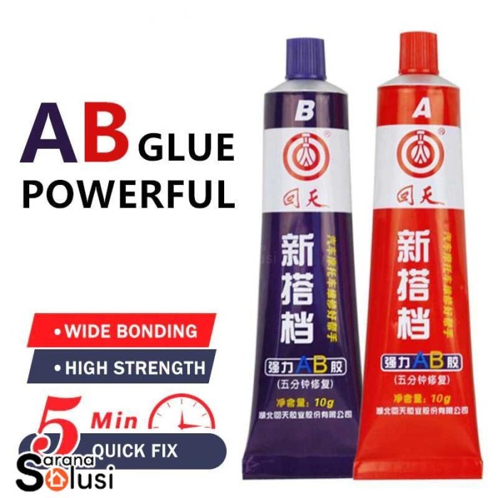 

Lem Super Glue A+B Metal Repairing Adhesive Welding Glue 10 g