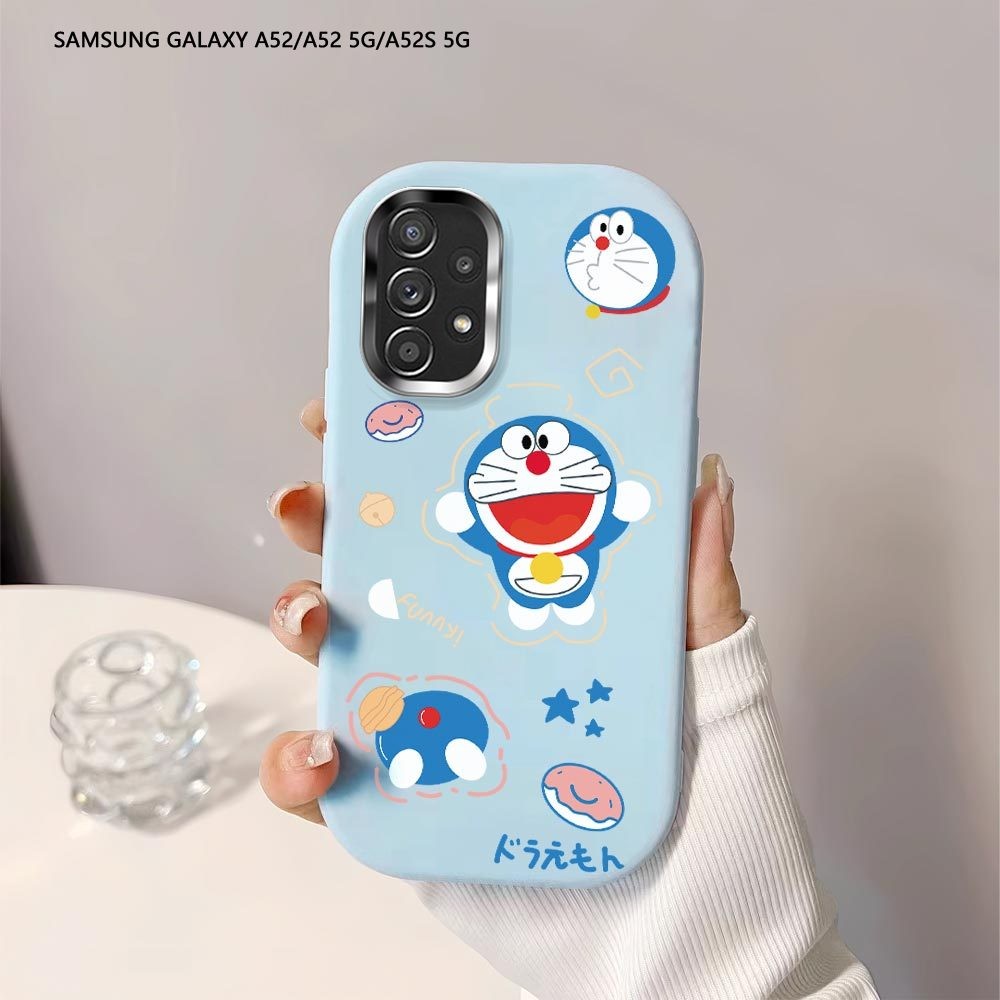 Softcase Untuk Samsung Galaxy A52 A72 A52S 5G A32 A22 A12 4G 5G M12 M22 Cartoon Doraemon Back Cover 