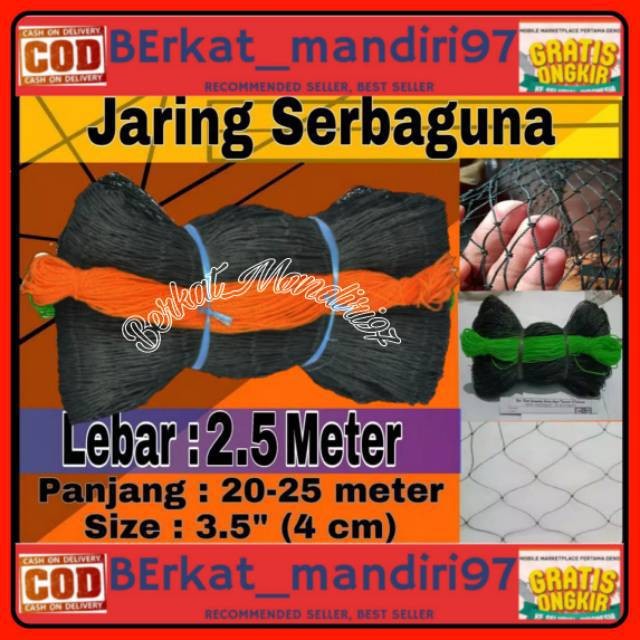wannaonego - Jaring ayam LEBAR 2.5 M X PANJANG 25M jaring pagar ayam jaring ayam jaring burung