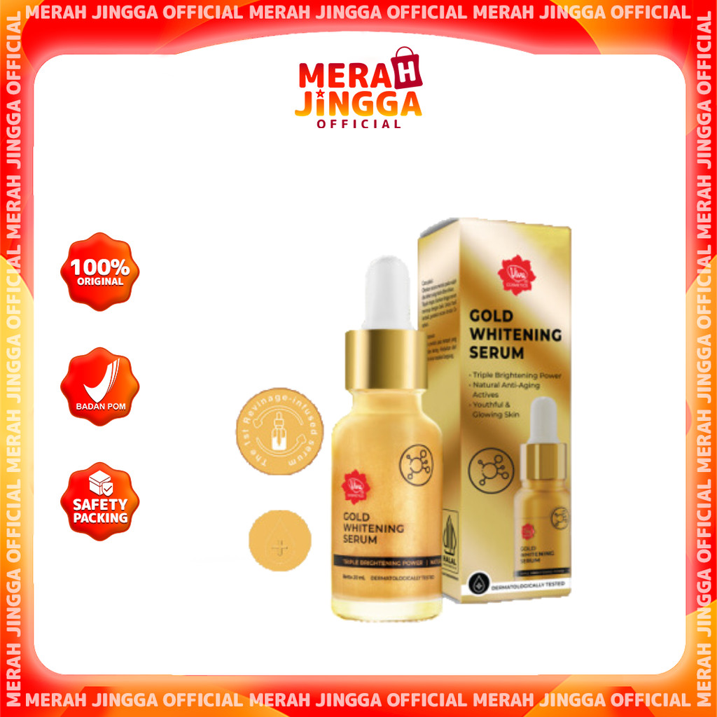 VIVA GOLD SERUM WHITENING - 20ml | Merah Jingga Official