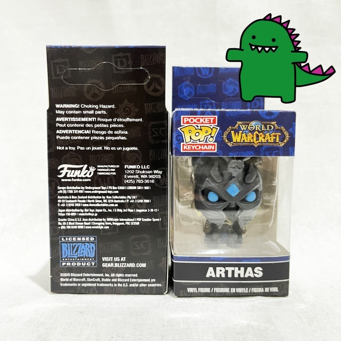 POCKET POP KEYCHAIN WORLD OF WARCRAFT ARTHAS FUNKO KEYCHAIN