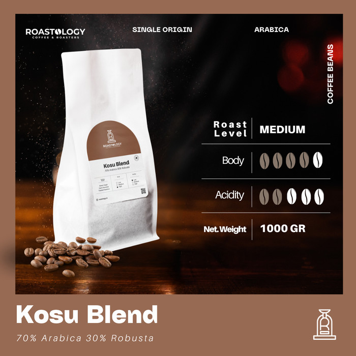 

Kopi Susu Blend No.1 Grade 1kg Biji Kopi