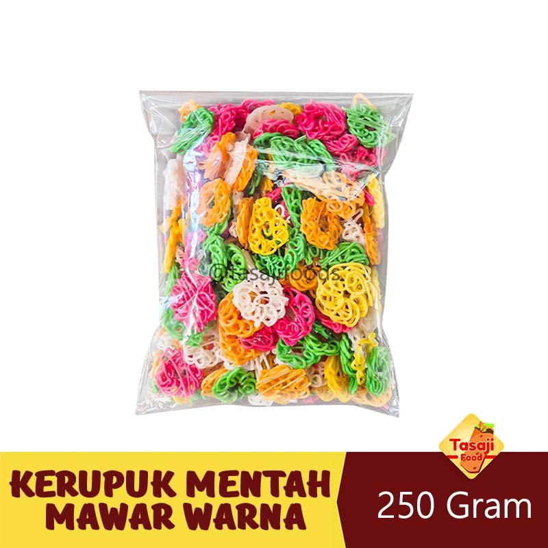 

Kerupuk Mentah Mawar Warna 250 Gram Cap Kuda Laut