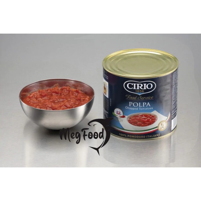 

Cirio Polpa Chopped Tomatoes | Tomat Potong 2.550 Gram