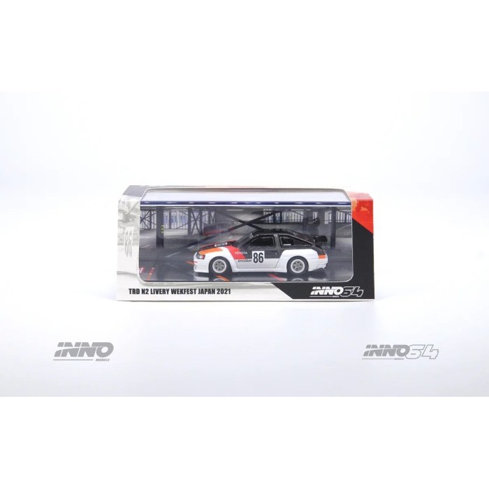 Diecast INNO64 Toyota AE86 Levin INAZUMA WORX IN64-AE86LP-IWORX