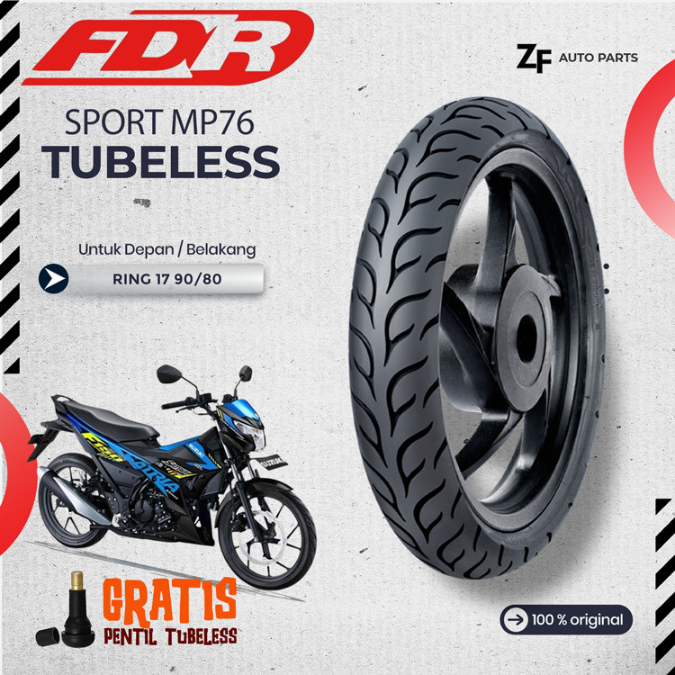 BAN MOTOR MATIC FDR 90/80-17 SPORT MP76 BEBEK SUPRA SATRIA FU