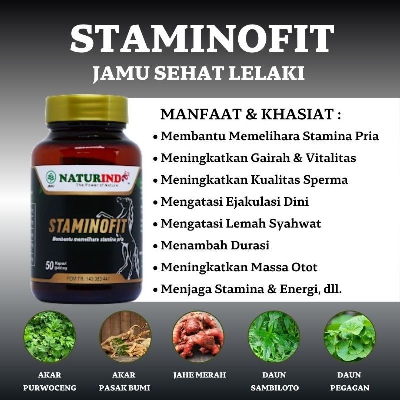 

Pasak Bumi Bubuk Original STAMINOFIT Rempah Herbal Sehat Pria ISI 50 KAPSUL