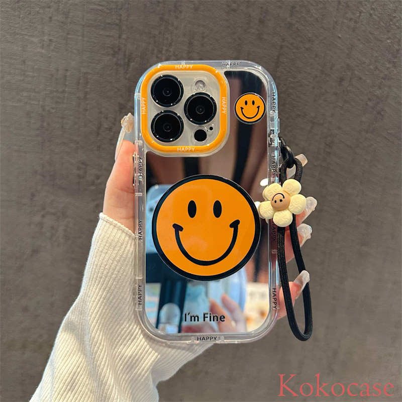 Casing ponsel smiley kuning Kompatibel Untuk SAMSUNG case hp samsung A15 A10S A54 A05 A05S A34 A14 A