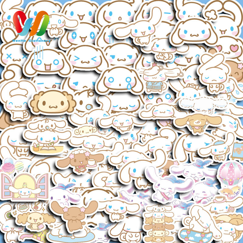 

100pcs stiker Anjing Berbuntut Panjang Kreatif yang Lucu DIY untuk Komputer, Washi, Scrapbooking, Laptop, Alat Tulis, Seni, dan Kerajinan.