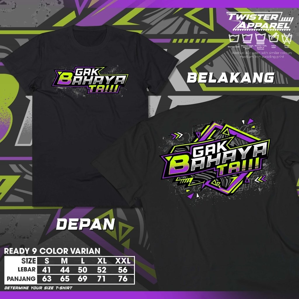 Kaos Gak Bahaya Ta Baju Viral Kata Kata Sindiran Lucu Terbaru Tshirt Racing  - TWA3618