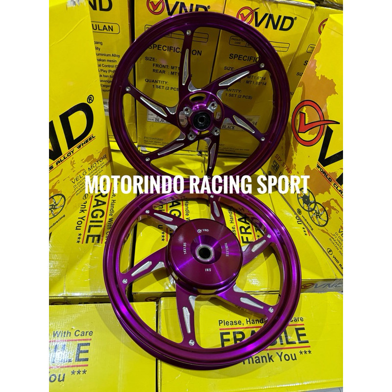 VELG VND SIX STAR V2 MIO SPORTY & MIO SMILE / VND SIX STAR V2 160x14 & 185x14 VELG VND